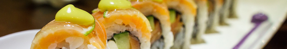 Eating Japanese Sushi at Edamami restaurant in San Diego, CA.
